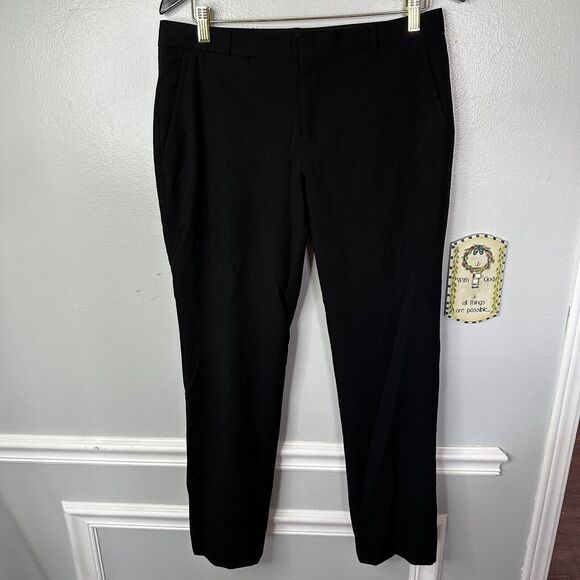 Women's Banana Republic Harper Pants Trousers Slacks in Black, Straight Fit 8 32 - Picture 2 of 8